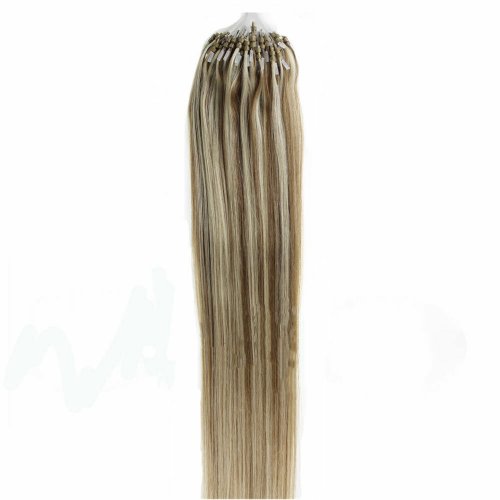 14"16"18"20"22"24"26"100pcs/Set Micro Ring Loop Hair Remy Human Hair Extensions #M12/613