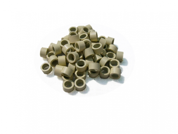 1000pcs Micro Rings Links beads for Hair Extension #613-lightest blonde - Click Image to Close